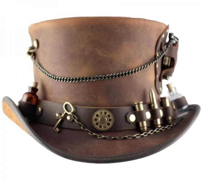 leather top hat steampunk