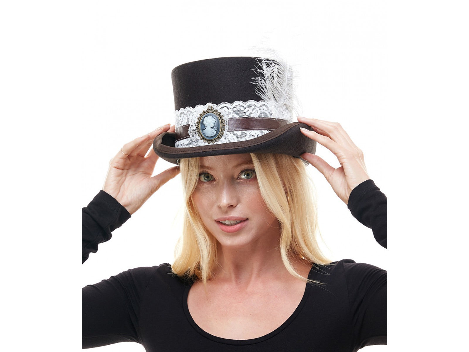 Cameo & Feather Chapel Hats