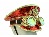 Sequin Fisherman Hat Red Color