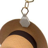 IVORY LEATHER HAT CLIP