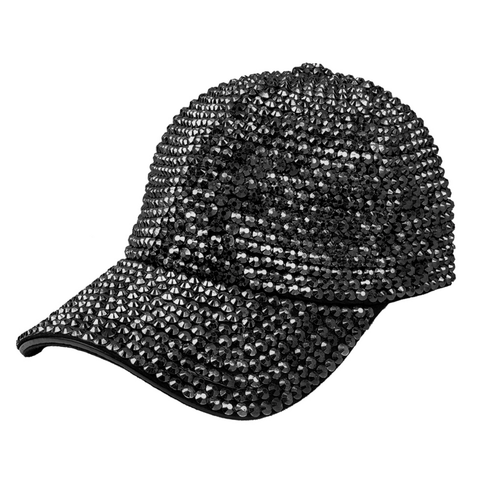 Bling time Bedazzled Baseball Cap in Rose Gold & Silver  display picture 3