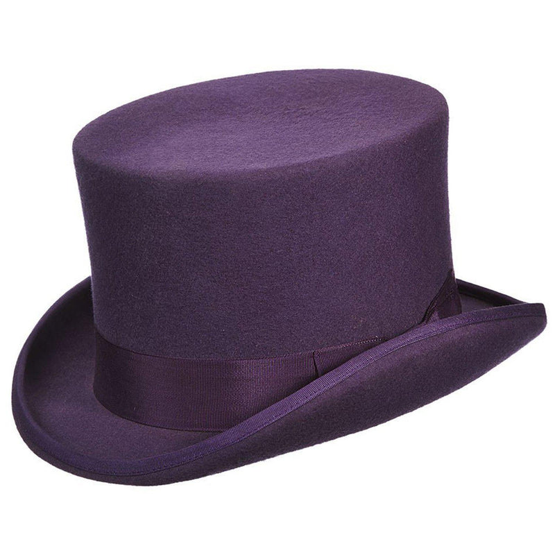 Punk Purple Felt Top Hat for Men/Women | Chapel Hats